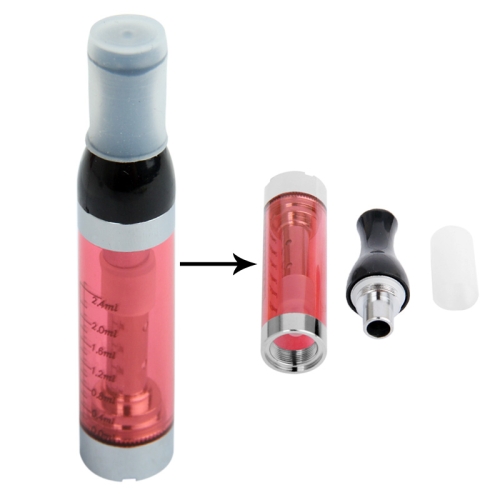 CE6 2.4ML Detachable E-Cigarette Atomizer (Red) - Click Image to Close